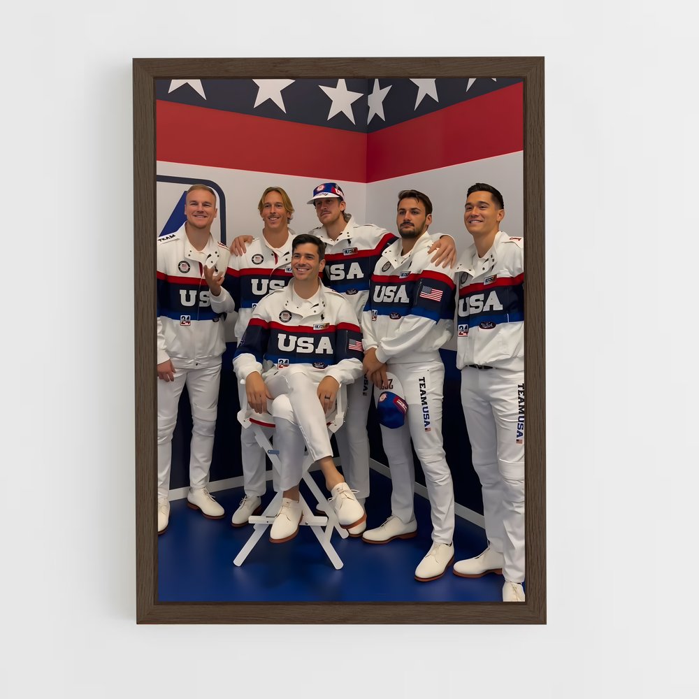 Poster Team USA Beach Vibes – affiche Beach-volley (vue 5)